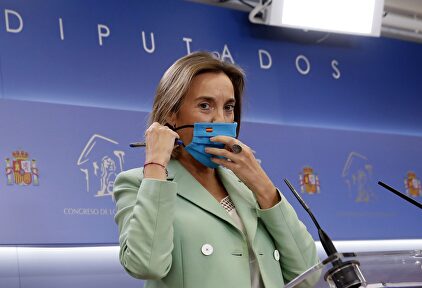 Cuca Gamarra este miércoles. | EFE