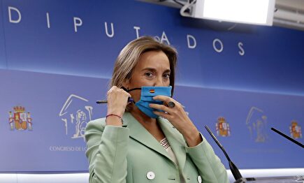 Cuca Gamarra este miércoles. | EFE