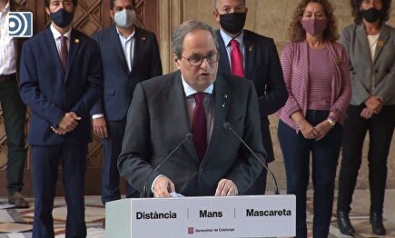 Torra se despide pidiendo a los catalanes que en las próximas elecciones ratifiquen el 1-O