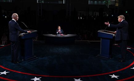 Debate entre Trump y Biden en Cleveland. | EFE