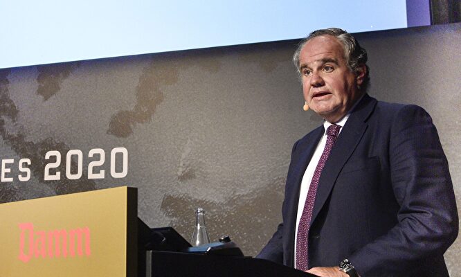 Demetrio Carceller durante la junta de accionistas de Damm | Damm