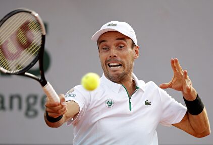Roberto Bautista, durante su partido ante el húngaro Attila Balázs. | EFE
