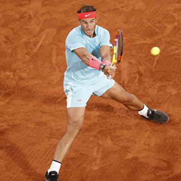 Rafa Nadal, durante su partido de tercera ronda ante el italiano Stefano Travaglia. | EFE