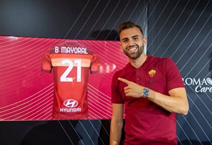 Borja Mayoral, nuevo jugador de la AS Roma. | @OfficialASRoma