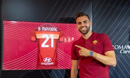 Borja Mayoral, nuevo jugador de la AS Roma. | @OfficialASRoma