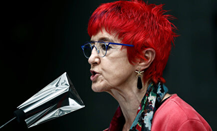 La consejera de Salud de Navarra, Santos Induráin. | EFE