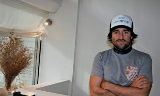 Ignacio Cuesta, creador del collar salvavidas inteligente Wuanap, durante la entrevista a LD. | Guillermo Domínguez