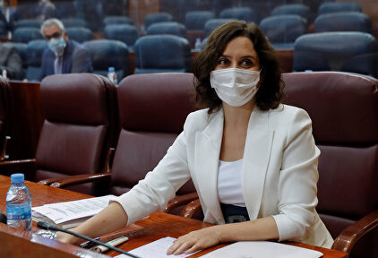Diaz Ayuso, en el pleno de la Asamblea de Madrid. | EFE