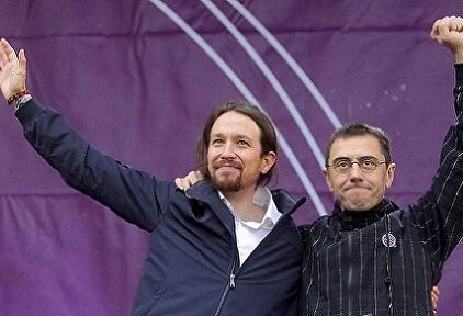 Pablo Iglesias y Juan Carlos Monedero. | Cordon Press
