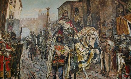 'Entrada triunfal del rey Jaime I en la ciudad de Valencia', de Fernando Richart Montesinos | Museo de Bellas Artes de Castellón