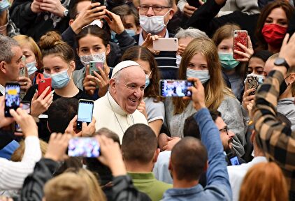 El Papa, en la audiencia de este miércoles. | EFE