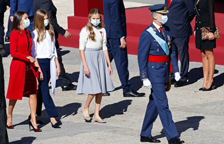 La Familia Real en la Fiesta Nacional