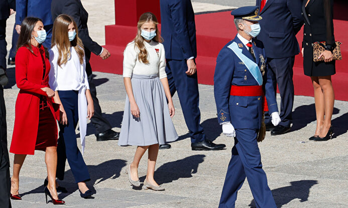 La Familia Real en la Fiesta Nacional