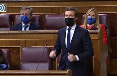 Casado, a Sánchez: "A mí no me presiona nadie, y menos alguien como usted. Cumpla su palabra y cese