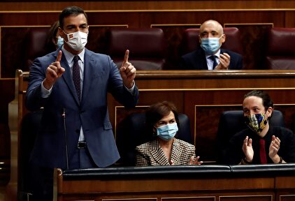 Pedro Sánchez, en el Congreso. | EFE