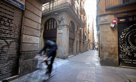 Aspecto del barrio Gótico de Barcelona, este martes | EFE