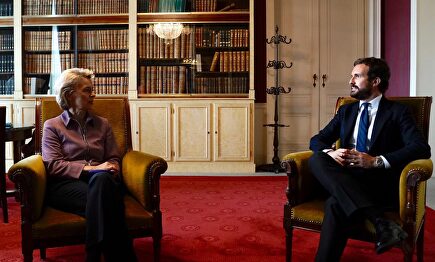 Ursula von der Leyen y Pablo Casado. | PP