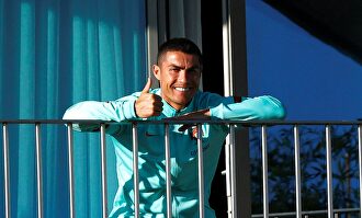 Cristiano Ronaldo, en una concentración con la selección portuguesa. | EFE