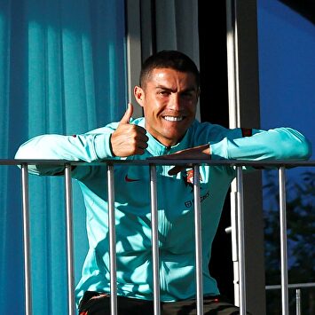 Cristiano Ronaldo, en una concentración con la selección portuguesa. | EFE