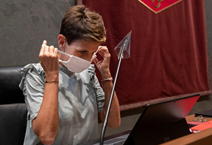 La presidenta de Navarra, María Chivite. | EFE