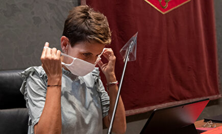 La presidenta de Navarra, María Chivite. | EFE