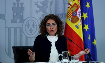 La ministra de Hacienda y portavoz del Gobierno, María Jesús Montero, el pasado martes, durante la rueda de prensa posterior al Consejo de Ministros. | EFE