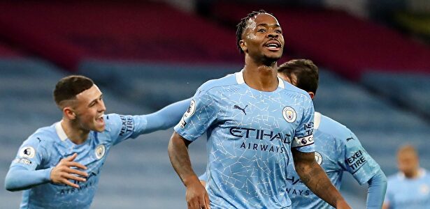 Sterling celebra su gol al Arsenal. | EFE