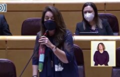 Una senadora del PP, a Irene Montero: "¿Siente usted vergüenza por compartir su vida con un machista o va a seguir callada?