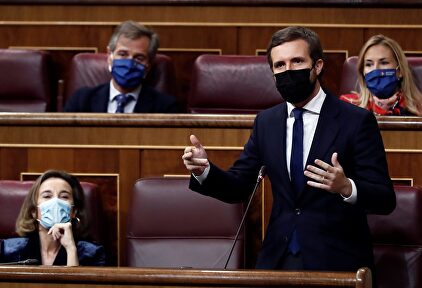 Pablo Casado en el Congreso. | EFE