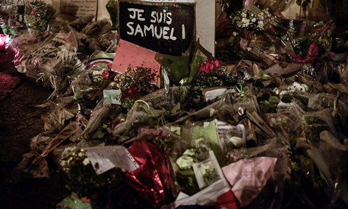 Homenaje al profesor asesinado | EFE