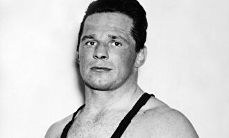 Imagen de Archivo de Werner Seelebinder durante su etapa como luchador. | Hall of Fame des Deutschen sports