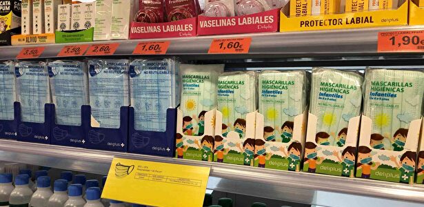 Mascarillas higiénicas en Mercadona | Europa Press