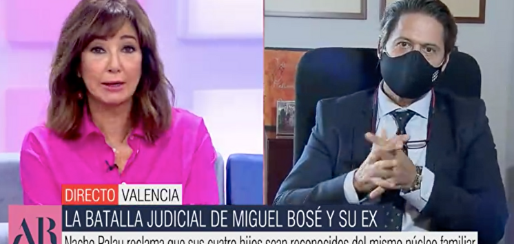 Ana Rosa Quintana y el abogado de Nacho Palau. | Telecinco