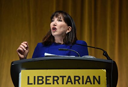 Jo Jorgensen, candidata por el Libertarian Party. | Alamy
