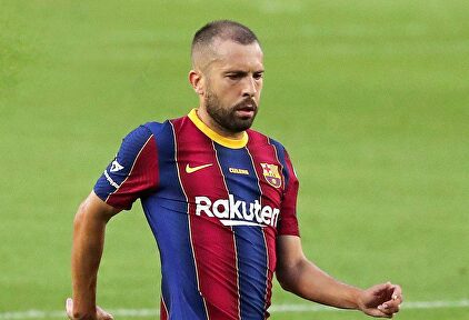 Jordi Alba, en un partido con el Barcelona esta temporada. | Cordon Press