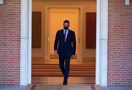 El presidente del Gobierno, Pedro Sánchez, en Moncloa. | EFE