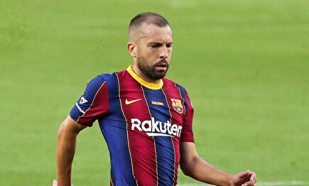 Jordi Alba, en un partido con el Barcelona esta temporada. | Cordon Press
