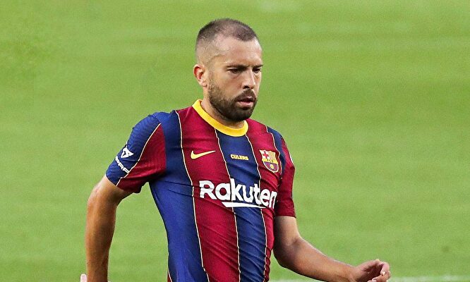 Jordi Alba, en un partido con el Barcelona esta temporada. | Cordon Press