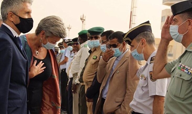 Fernando Grande Markaska e Ylva Johansson en un viaje conjunto a Mauritania | Europa Press