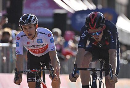 Hindley y Hart. | Twitter | Giro de Italia