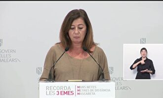 Armengol dice que se fue de copas hasta las dos "de forma involuntaria"