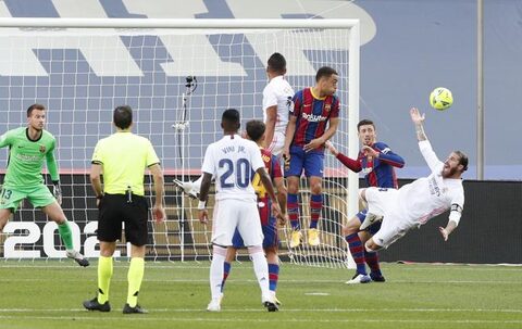 Historias para no dormir del Antimadridistas Fútbol Club - El penúltimo raulista vivo Momento del penalti de Lenglet a Sergio Ramos.