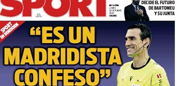 La portada del diario Sport | Captura