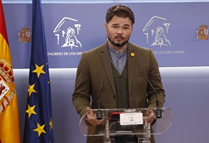 El portavoz de ERC este martes tras la Junta de Portavoces | EFE