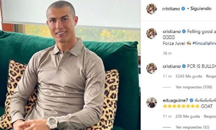 Cristiano Ronaldo, en su casa de Turín guardando la cuarentena. | Instagram @cristiano