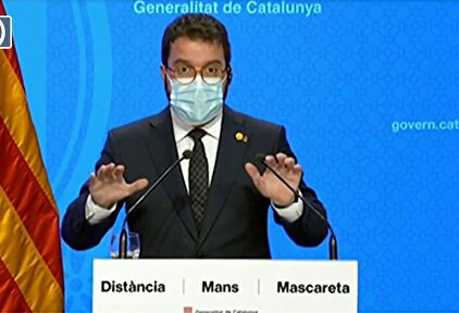 Cataluña se cerrará perimetralmente durante al menos 15 días por coronavirus