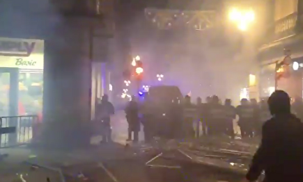 Altercados en Barcelona por las medidas anti covid-19 adoptadas por la Generalidad. | Imagen TV