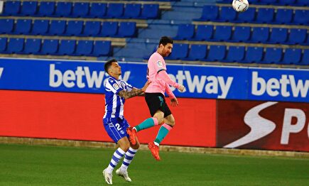 Messi no pudo en Vitoria.  | Cordon Press