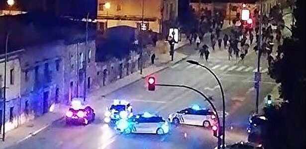 La violencia se hace con las calles de Burgos, Torrelavega y Zaragoza