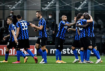 Los jugadores del Inter de Millán celebran un gol de Romelu Lukaku. | Cordon Press